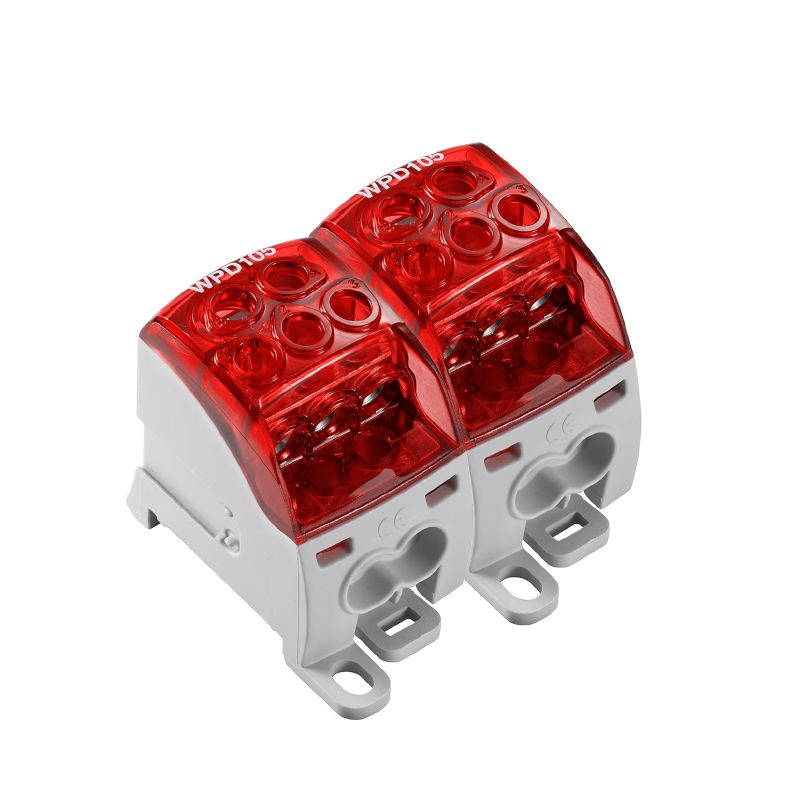 2725320000 - Red Screw Terminal for 35 mm² Conductors, 12 Connections