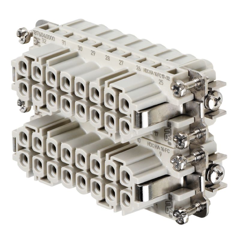 1876040000 - 16-Pole Female Insert for HDC Connections, 250V, 16A