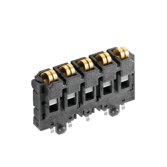 1155840000 - 5-Pole Gold-Plated PCB Connector with 180° Angle  (Pack of 78)