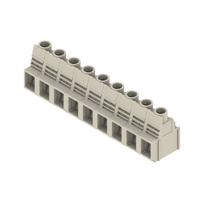 2015450000 - 12.70mm PCB Terminal, 9 Poles, Solder Pin 5mm, Pebble Grey  (Pack of 20)