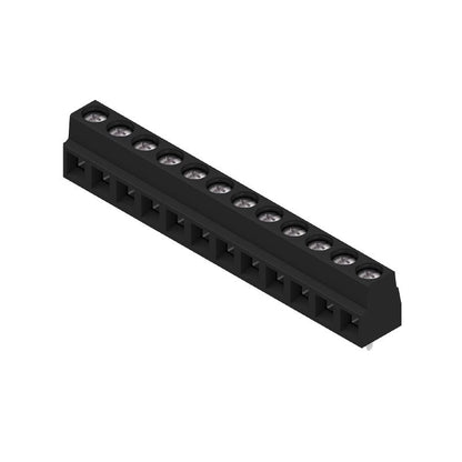 1810950000 - 12-Pole 90° Black PCB Terminal with 3.5mm Solder Pins  (Pack of 100)