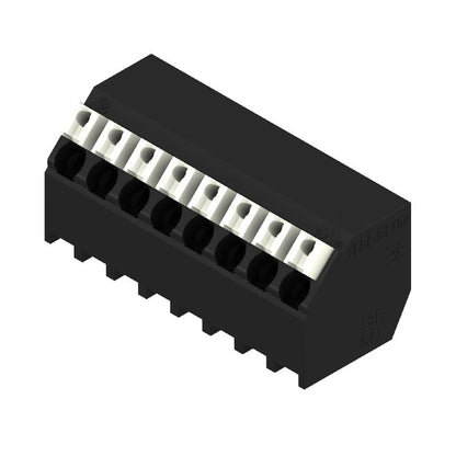 1885470000 - 3.81mm PCB Terminals, 8 Poles, 135° Angle, Black  (Pack of 17)