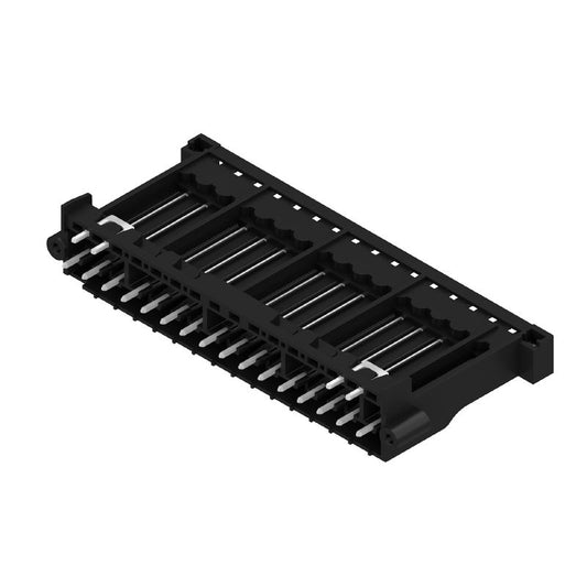 1190600000 - 5.08mm Black Male Header Connector with 16 Poles, 180° Angle  (Pack of 10)