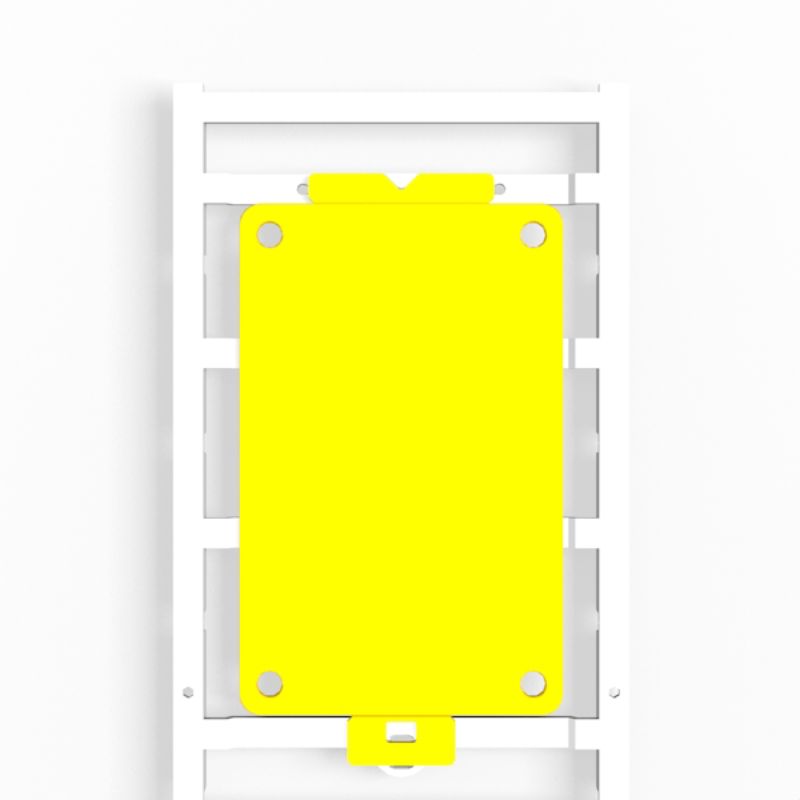 1248490000 - Yellow Clip Card Marker 54x85mm for Industrial Use  (Pack of 10)