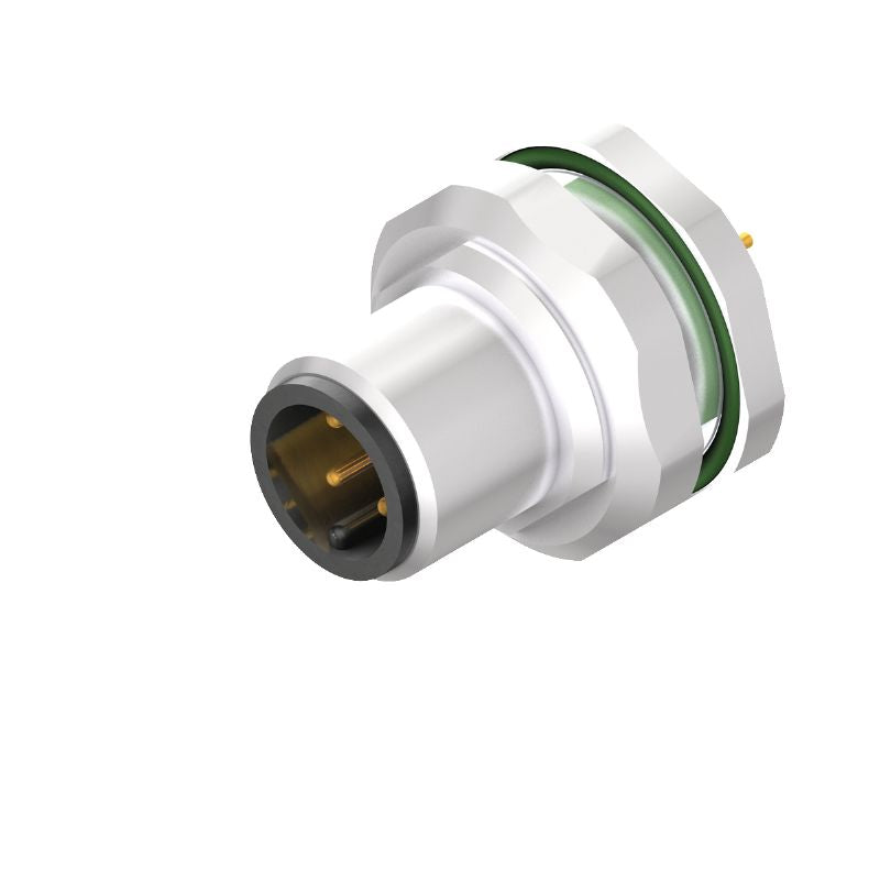 2421770000 - M12 5-Pole Connector with IP67 Rating and M16 Thread  (Pack of 10)