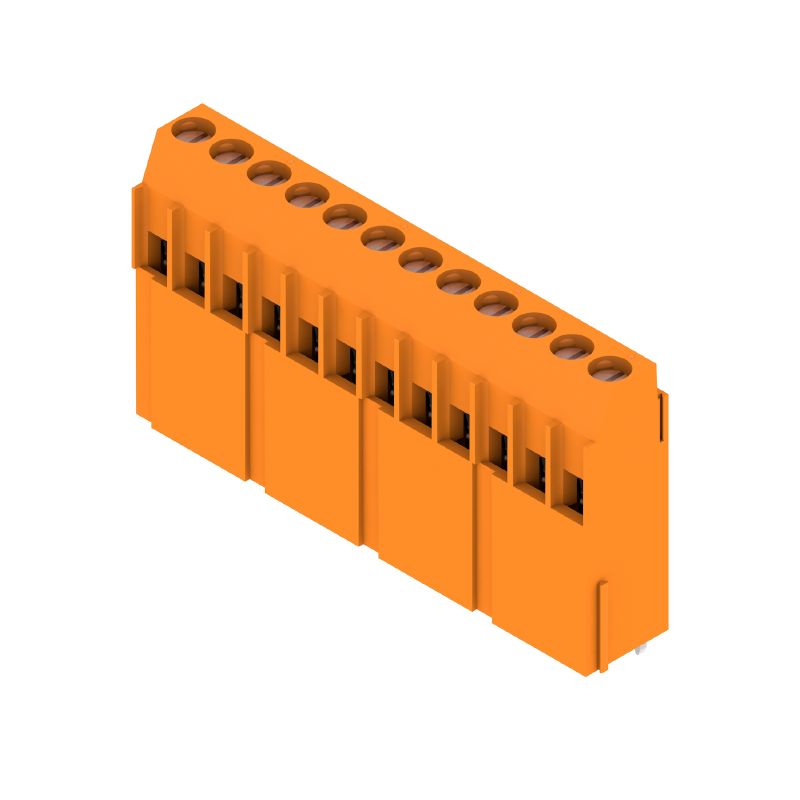 1975350000 - 5mm Pitch Orange Terminal, 12 Poles at 90° Angle  (Pack of 50)