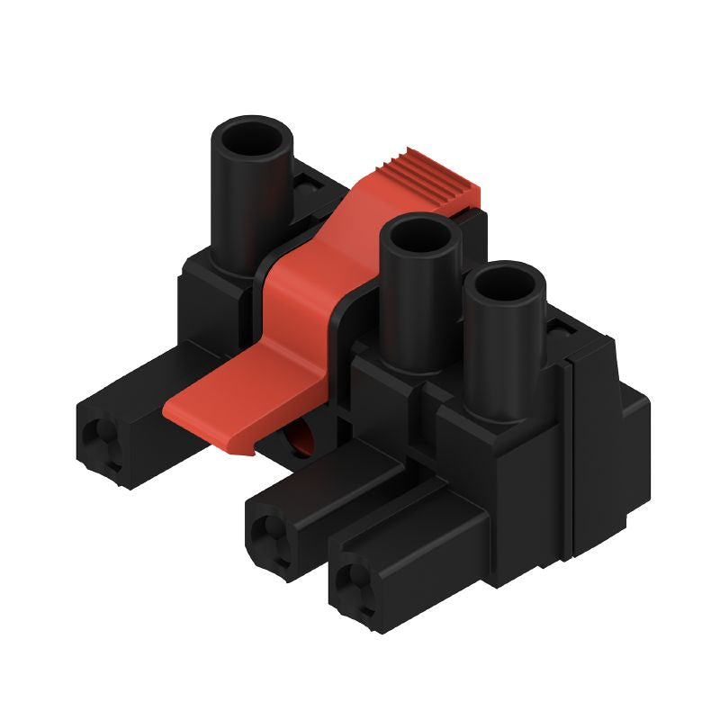 1317330000 - 7.62mm Female PCB Connector with 3 Poles and 180° Clamping  (Pack of 50)