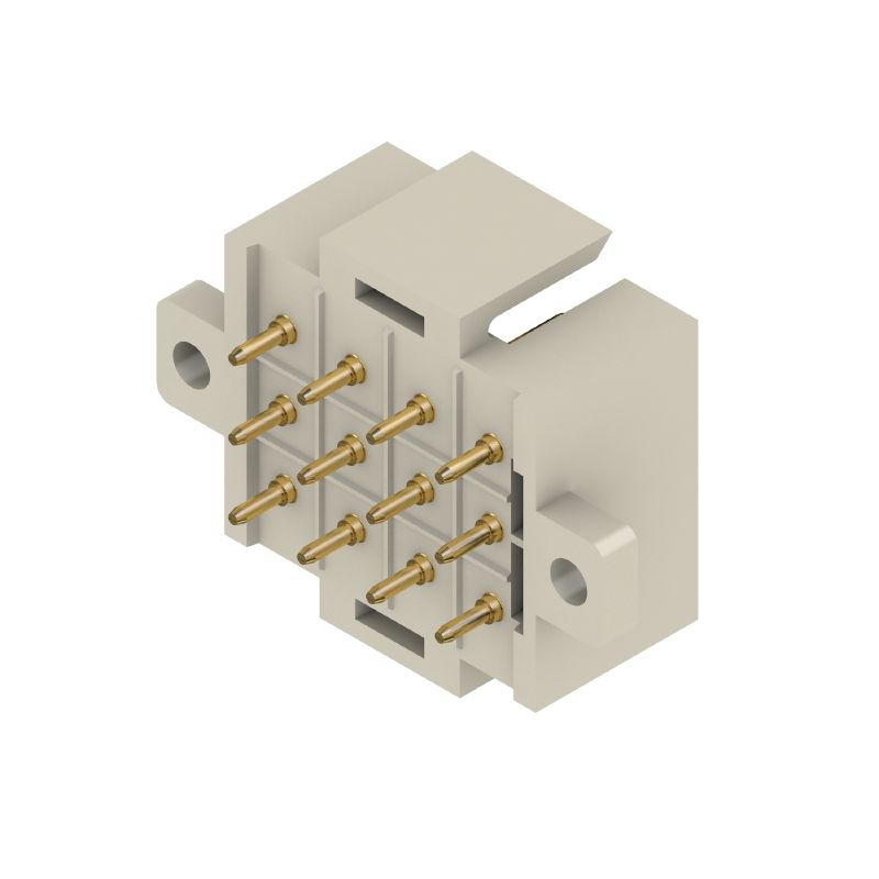 1443800000 - 12-Pole PCB Header Connector, 5mm Pitch, Gold-Plated Pins  (Pack of 25)