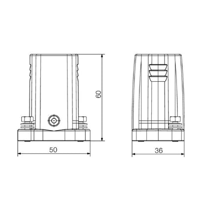 1513390000 - Compact IP68 Diecast Aluminum Enclosure for M25 Cable Entries