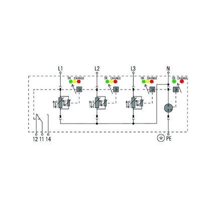 2736440000 - Low Voltage Surge Arrester with Remote Contact, Compliance UL E354261