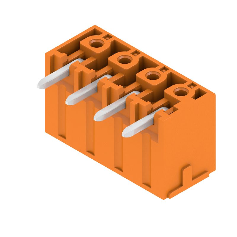 1942070000 - 3.81mm Pitch Orange Male Header Connector with 4 Poles  (Pack of 108)