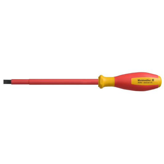 2749870000 - VDE Insulated 1.6mm Slotted Screwdriver, 175mm Long