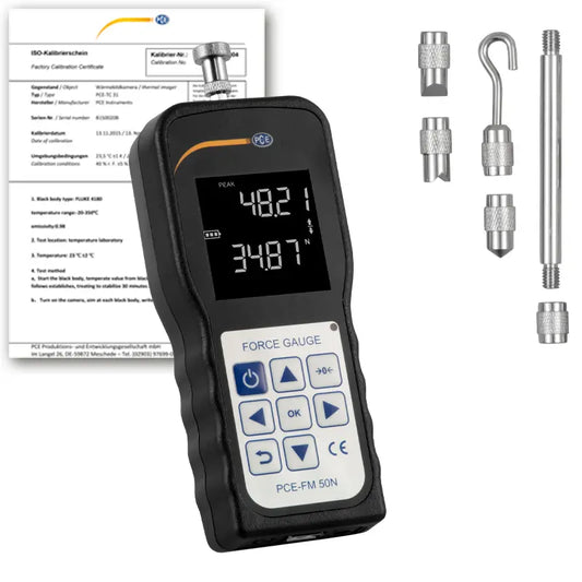 PCE-FM 50N - USB Force Gage with ISO Certification, 50 N Range