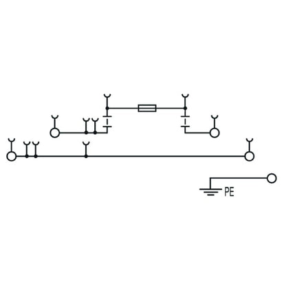 2894100000 - Black Fuse Terminal, 4mm², 500V, 6.3A, 5 Connections  (Pack of 50)