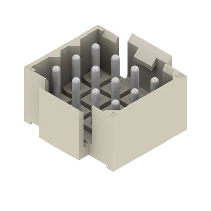 1443500000 - Male PCB Header Connector 12-Pole 5mm Pitch, Pebble Grey  (Pack of 25)
