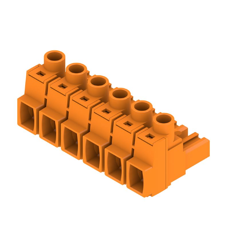 1980520000 - 7.62mm 6-Pole Female PCB Connector at 180° Orientation  (Pack of 50)
