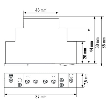 2697290000 - TFI-Series 24-240V Off-Delay Relay with CO Contact