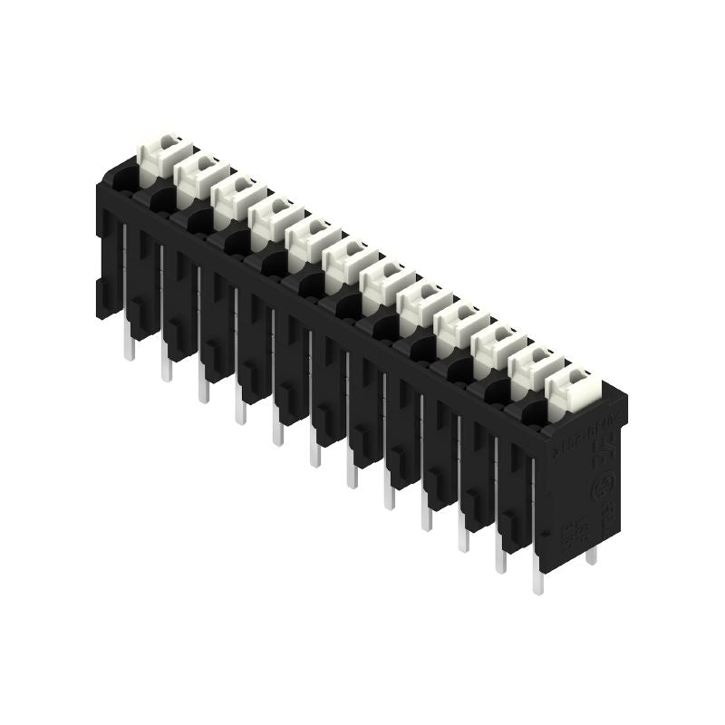 1825920000 - 3.81mm Black PCB Terminal with 12 Poles, 180° Angle  (Pack of 12)
