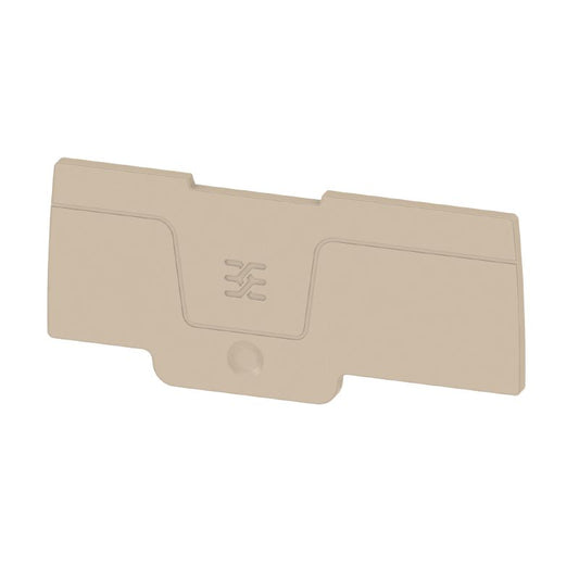 2874800000 - 76mm Snap-On Dark Beige End Plate in Wemid Material  (Pack of 20)