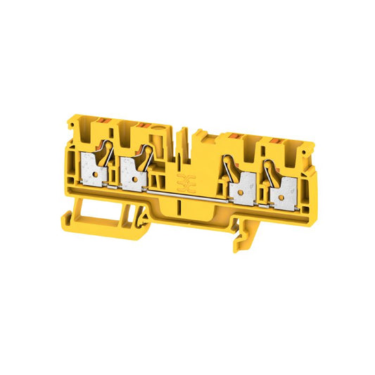 2051550000 - 4 mm² Push-In Feed-Through Terminal, 800 V, Yellow  (Pack of 50)