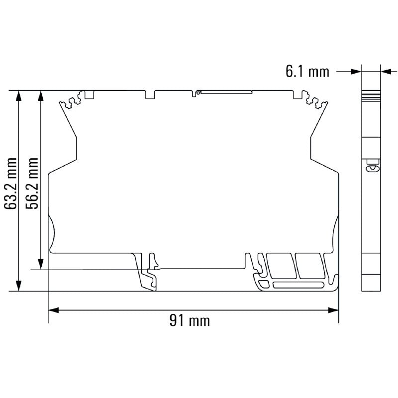 8324610000 - 24V DC Solid-State Relay with Tension-Clamp Connection  (Pack of 10)