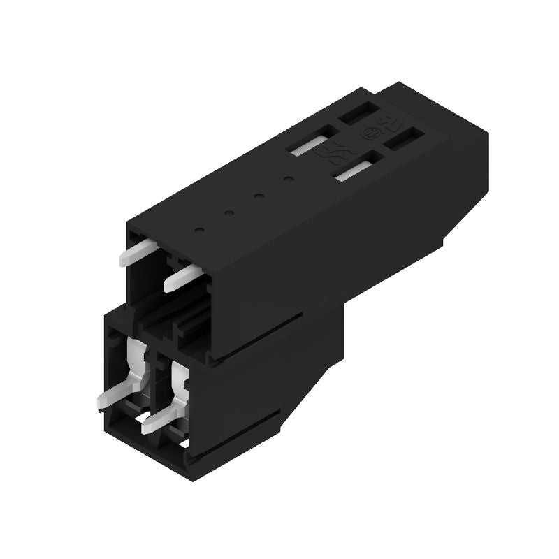 1324390000 - 5.08mm PCB Terminal, 4 Poles, 90° Connection in Black Box  (Pack of 50)