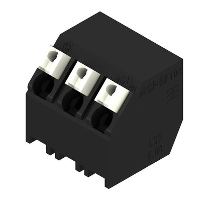 1884740000 - 5.08mm Black PCB Terminal with 3 Poles and PUSH IN Connection  (Pack of 38)