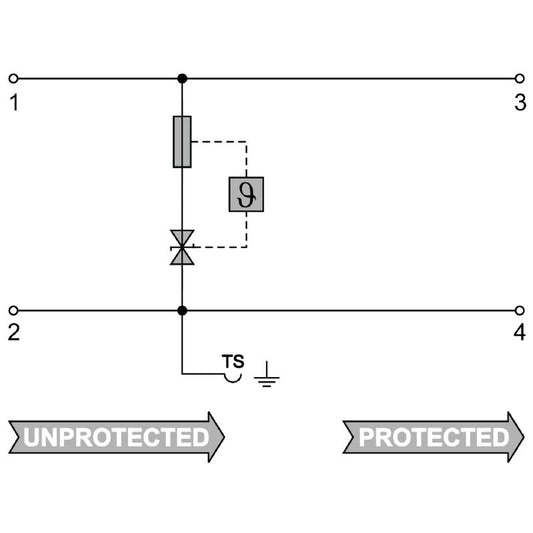 1064090000 - Compact Surge Protection Terminal for Control Systems  (Pack of 10)