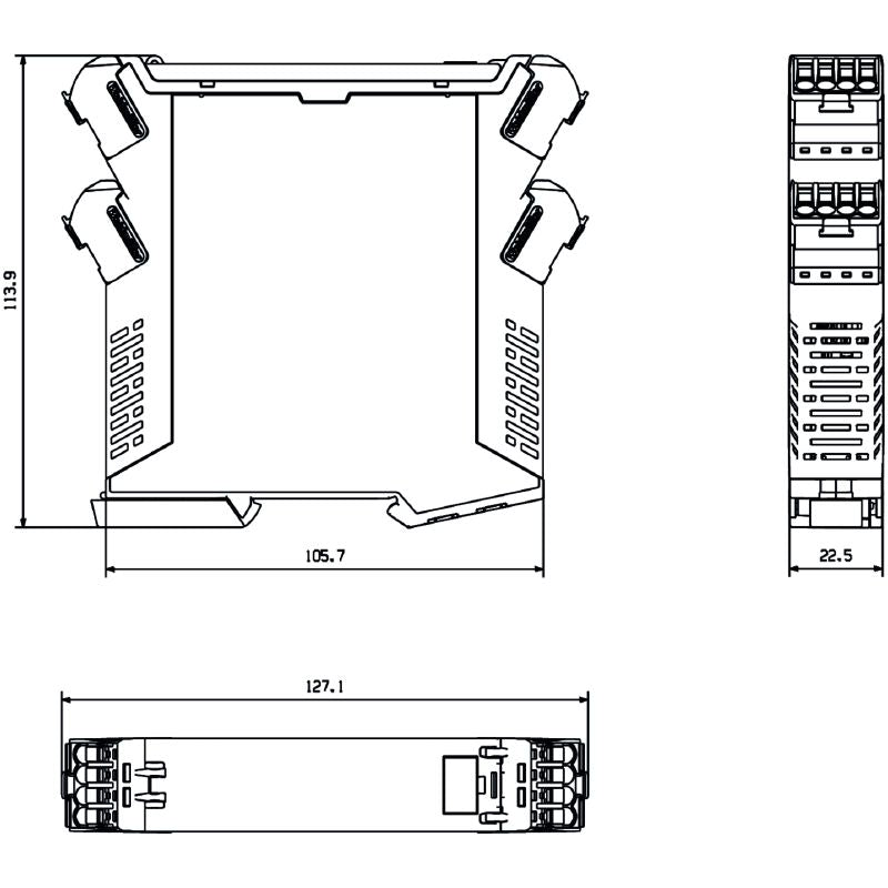 7760054361 - Three-Phase Voltage Relay with Alarms and Delay Feature