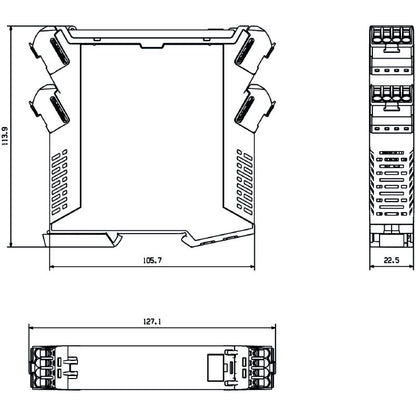 7760054361 - Three-Phase Voltage Relay with Alarms and Delay Feature