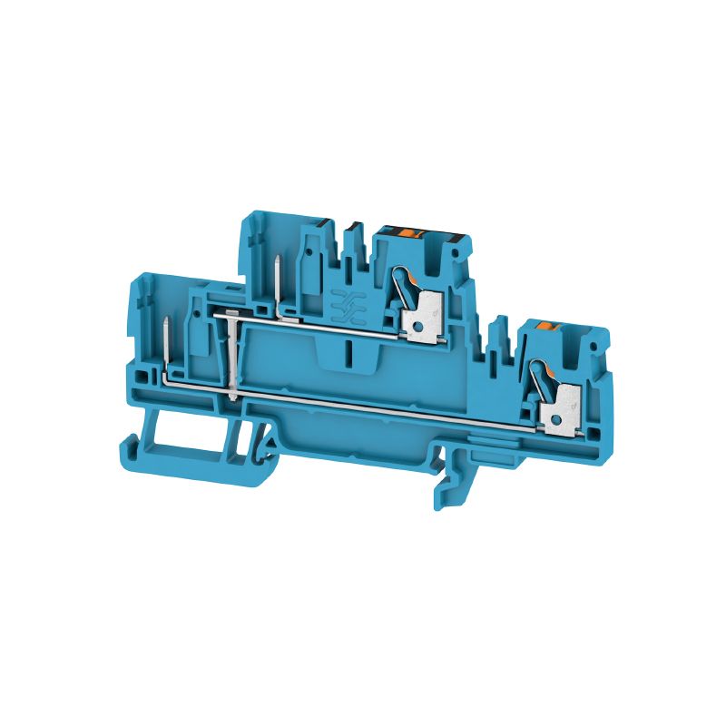 1548150000 - Blue PUSH IN Terminal for 2.5 mm² Wire, 24 A, 800 V  (Pack of 50)