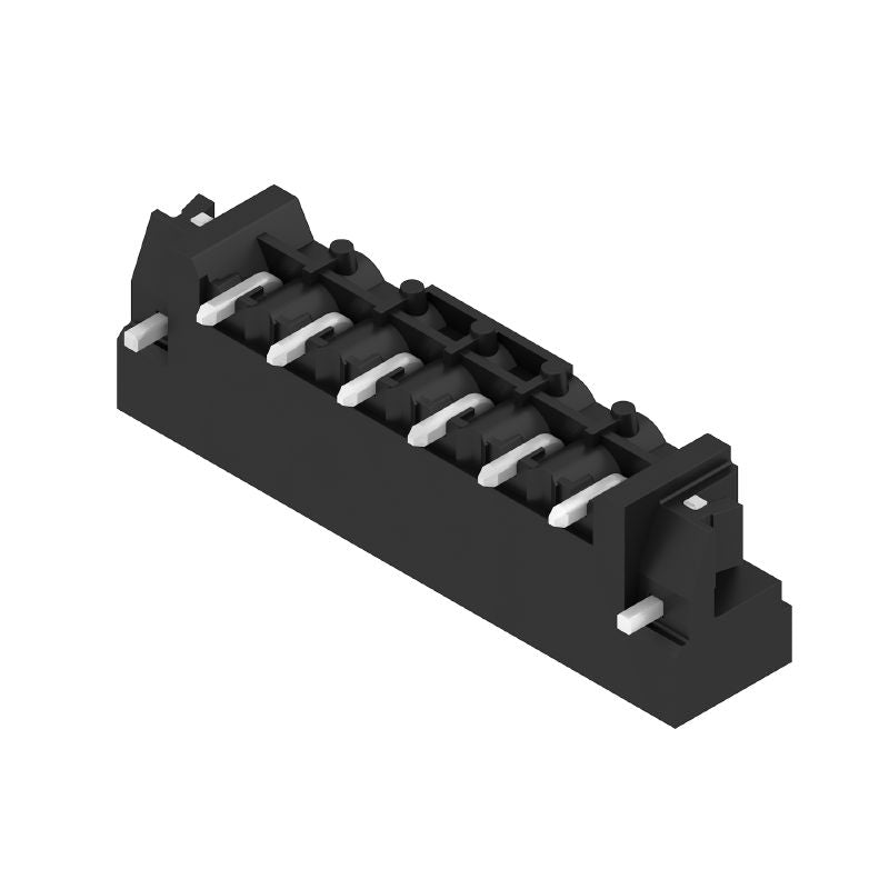 1775274001 - 5.08mm 6-Pole Male PCB Connector, Black, 90-Degree Angle  (Pack of 350)