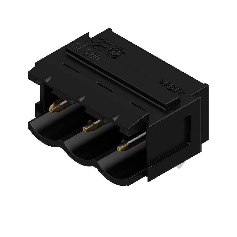 1923410000 - 5mm 3-Pole Gold-Plated PCB Connector with 90° Angle  (Pack of 100)