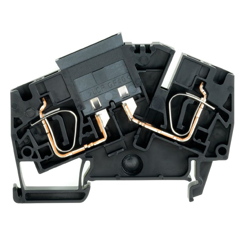 1814690000 - Black 6mm² Fuse Terminal with Tension-Clamp Connection  (Pack of 25)