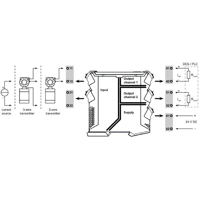7760054115 - DC Isolating Amplifier with Four-Way Isolation