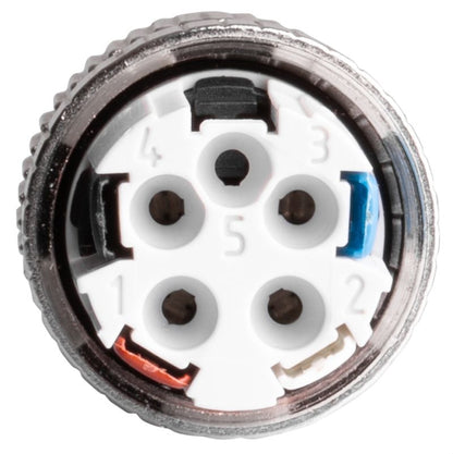 2681550000 - M12 Push-In Connector, 4-8mm Cable Diameter, Durable PA 66