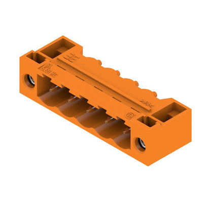 2458100000 - 5-Pole Orange PCB Connector, 5.08mm Pitch, 90° Flange  (Pack of 48)