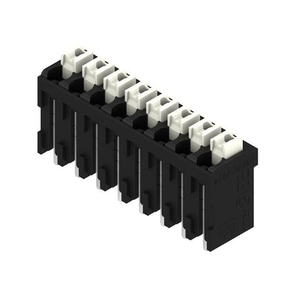 1875380000 - 8-Pole Black PCB Terminal, 3.81mm Pitch, 180° Angle  (Pack of 175)