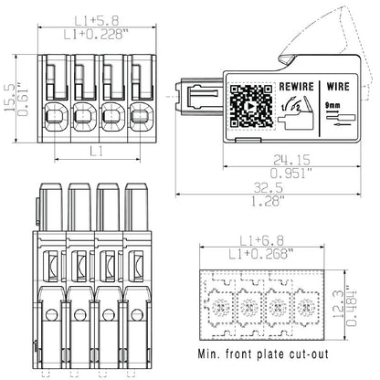 2790400000 - 5mm Pitch Female PCB Plug, 3 Poles, Up to 400V  (Pack of 114)