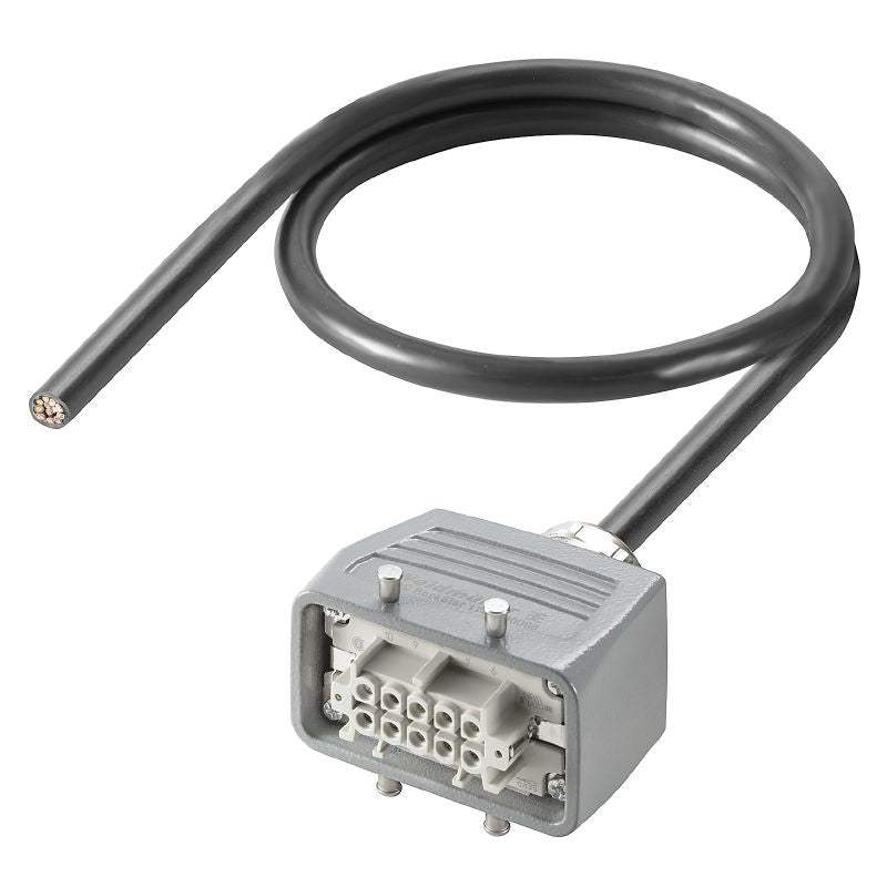 2712290500 - 5m, 10-Pole Heavy Duty Connector Assembly, RoHS Compliant