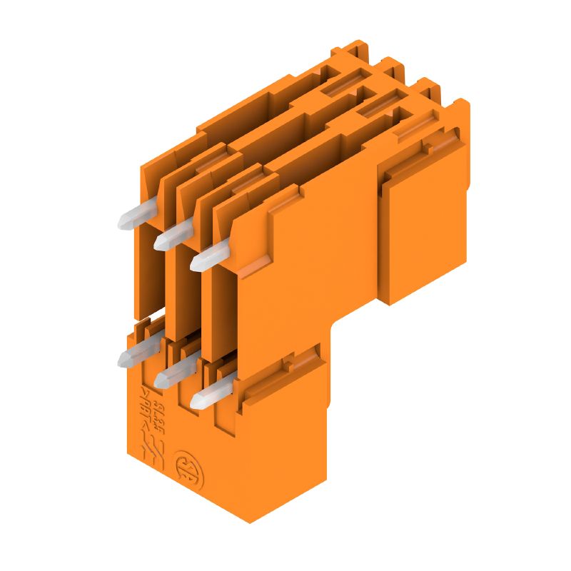 1890600000 - 3.50mm Male Header Connector with 6 Poles, Tinned Orange  (Pack of 50)