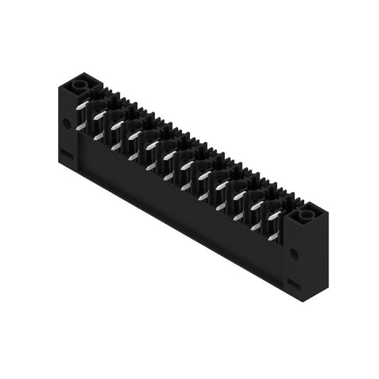 1930480000 - 7.62mm 12-Pole PCB Connector, 90° Angle, Black  (Pack of 12)