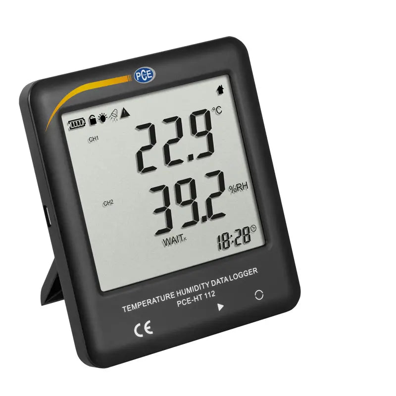 PCE-HT 112 - Compact Temperature & Humidity LCD Thermometer with USB Connectivity