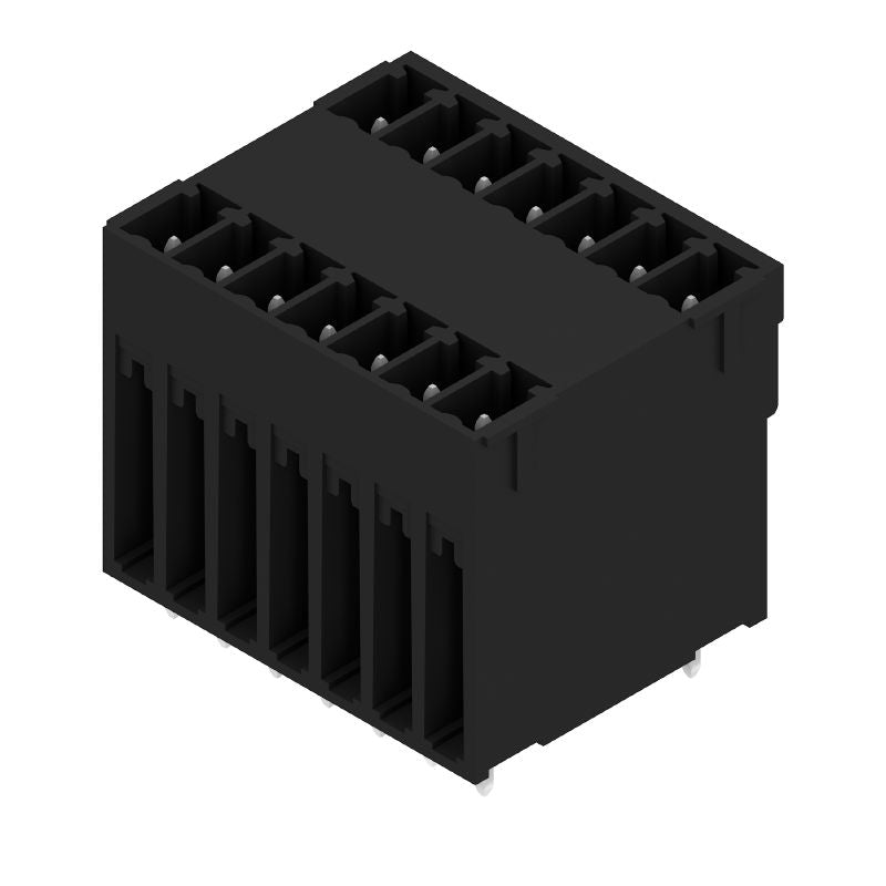 1031010000 - 14-Pole Solderable PCB Connector, Tinned, 180° Angle  (Pack of 50)