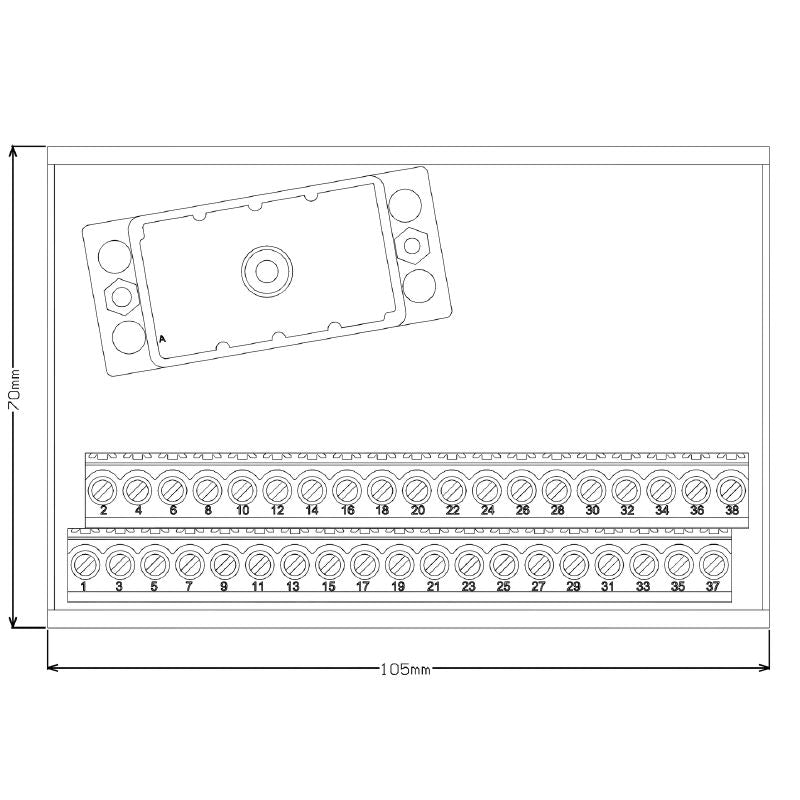 1480770000 - 5.08mm Pitch ELCO Plug-In Connector, 60mm Depth