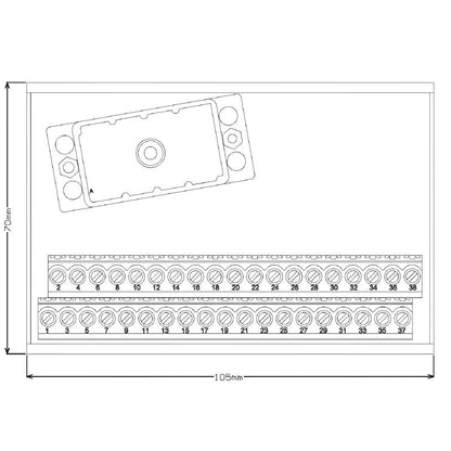 1480770000 - 5.08mm Pitch ELCO Plug-In Connector, 60mm Depth