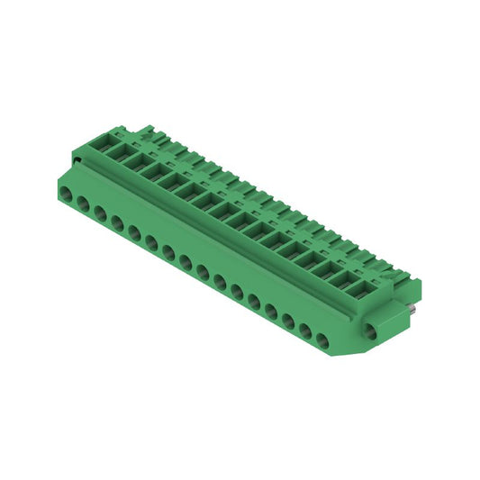 2605190000 - 5.08mm Female PCB Connector, 16 Poles at 90° Angle  (Pack of 18)