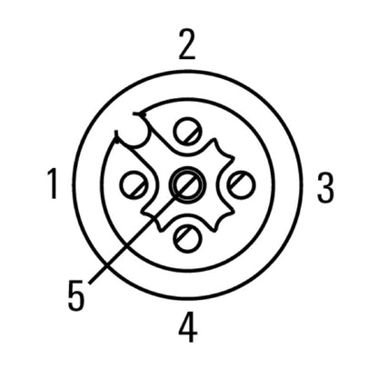 2018050000 - A-Coded Straight Socket Connector for Sensors and Actuators