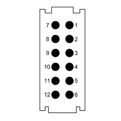 2748470000 - 12-Pole Signal Module, 250V, Push-In Connection