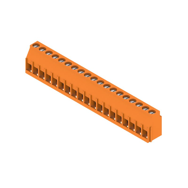 1002000000 - 5.08mm Pitch Orange PCB Terminal for 19 Poles  (Pack of 18)